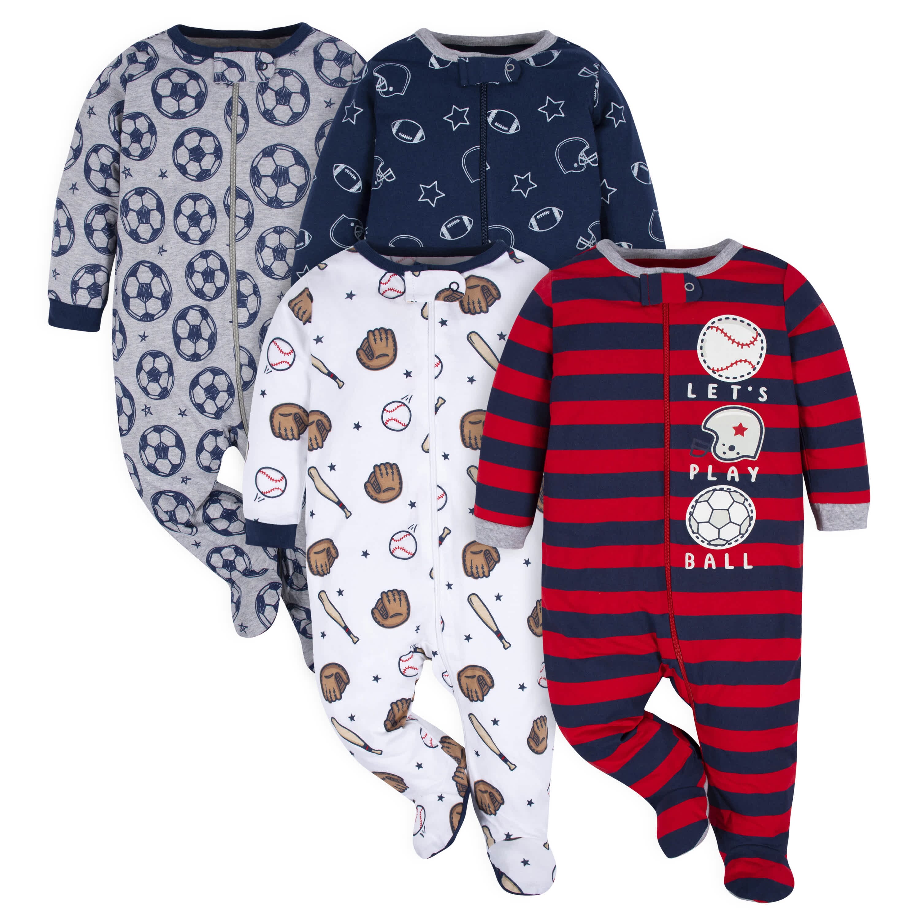 4-Pack Baby Boys All Star Sleep 'N Plays