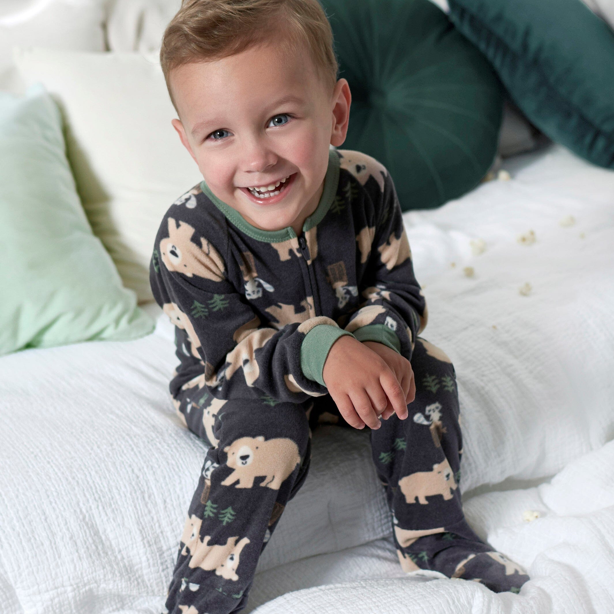 Infant & Toddler Boys Bears Fleece Pajamas
