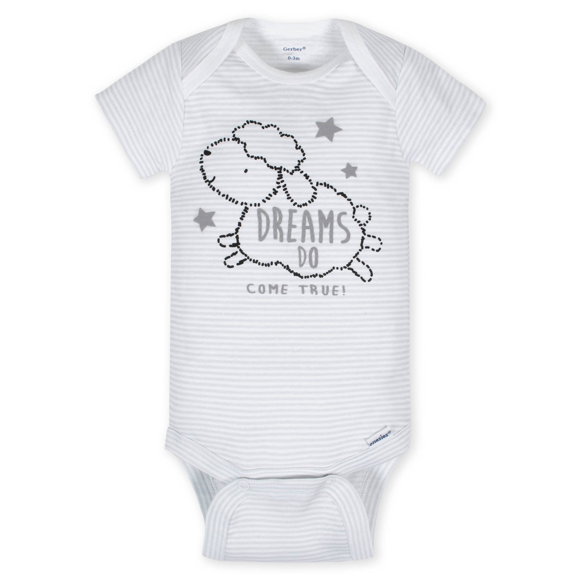 8-pack Baby Neutral Sheep Short Sleeve Onesies® Bodysuits