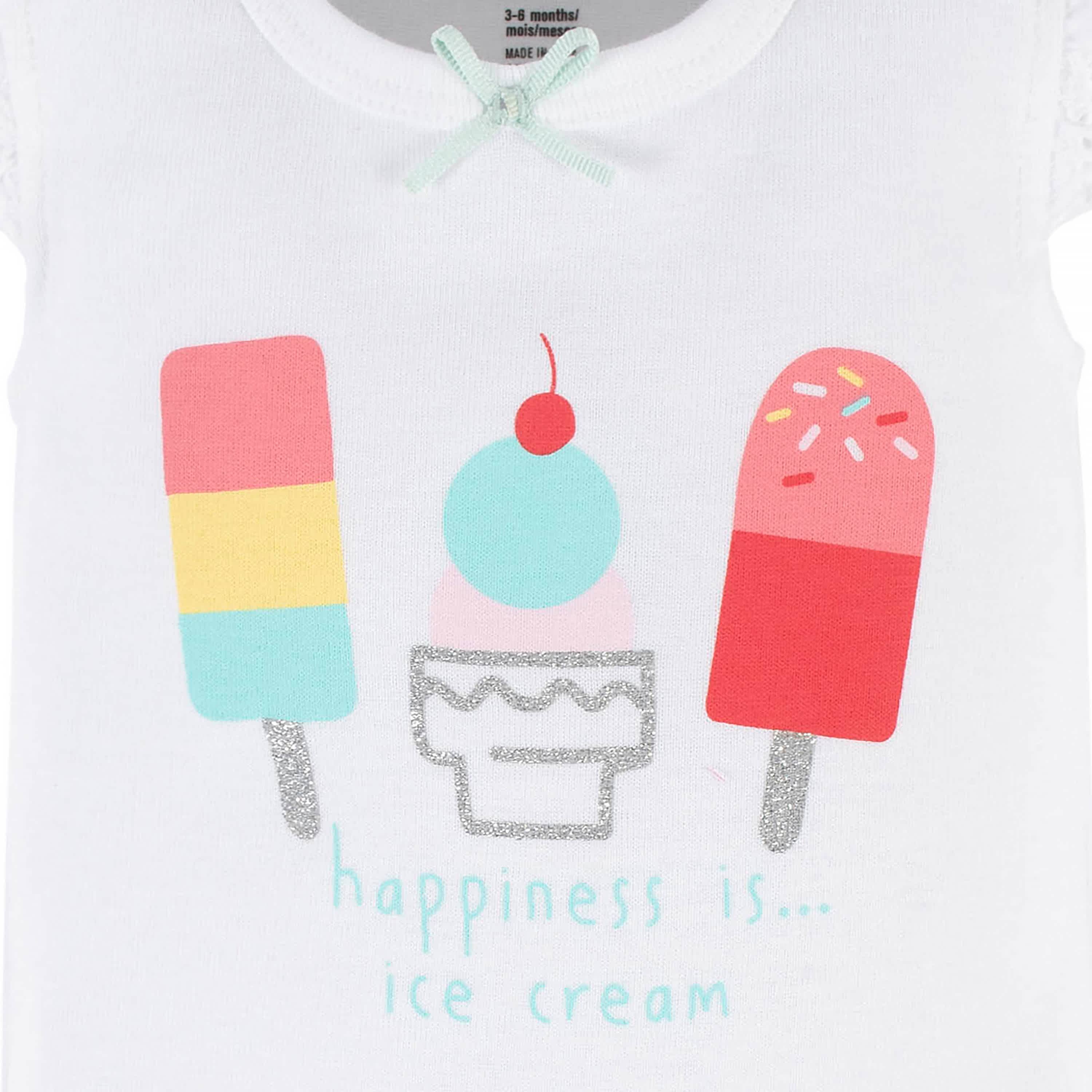 4-Pack Baby Girls Dots Of Rainbows Tank Onesies® Bodysuits