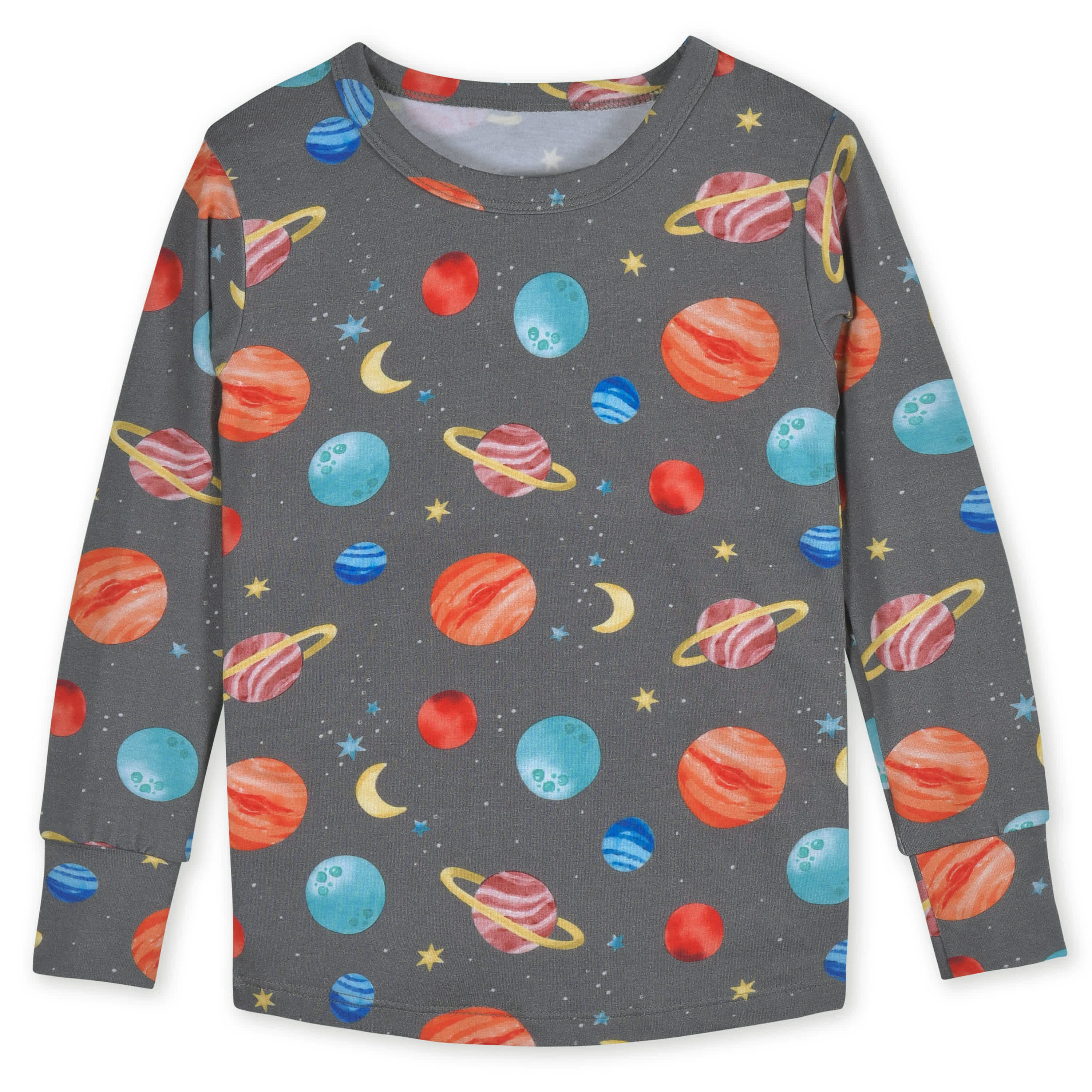2-Piece Infant & Toddler Outer Space Buttery Soft Viscose Made from Eucalyptus Snug Fit Pajamas