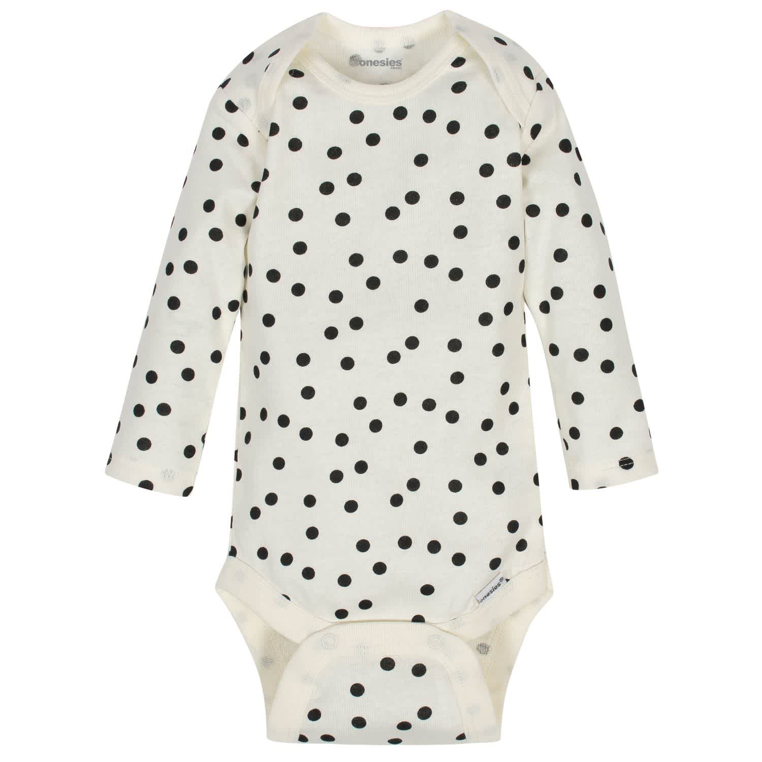 6-Pack Baby Girls Bunny Long Sleeve Onesies® Brand Bodysuits