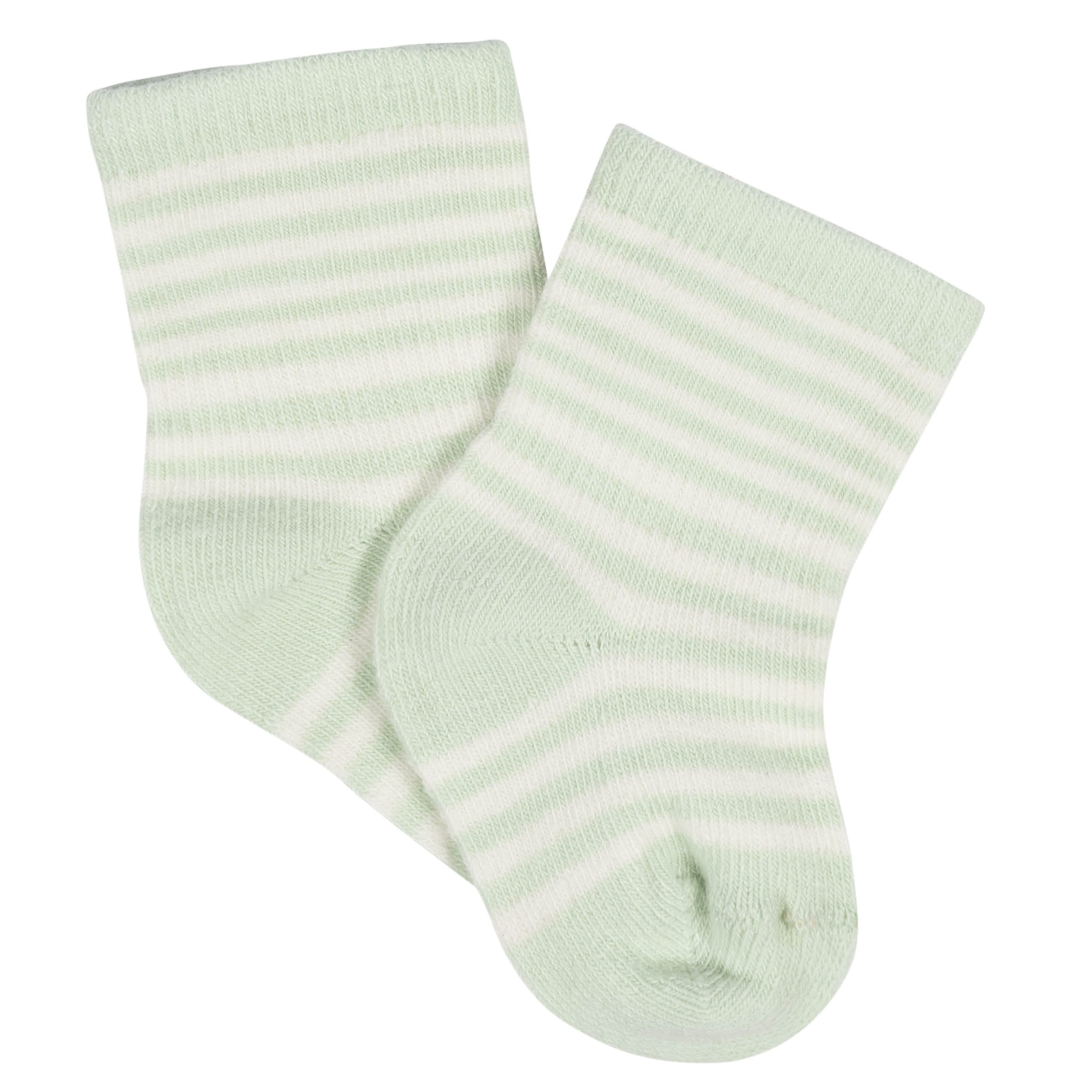 8-Pack Baby Neutral Happy Veggies Jersey Wiggle Proof® Socks