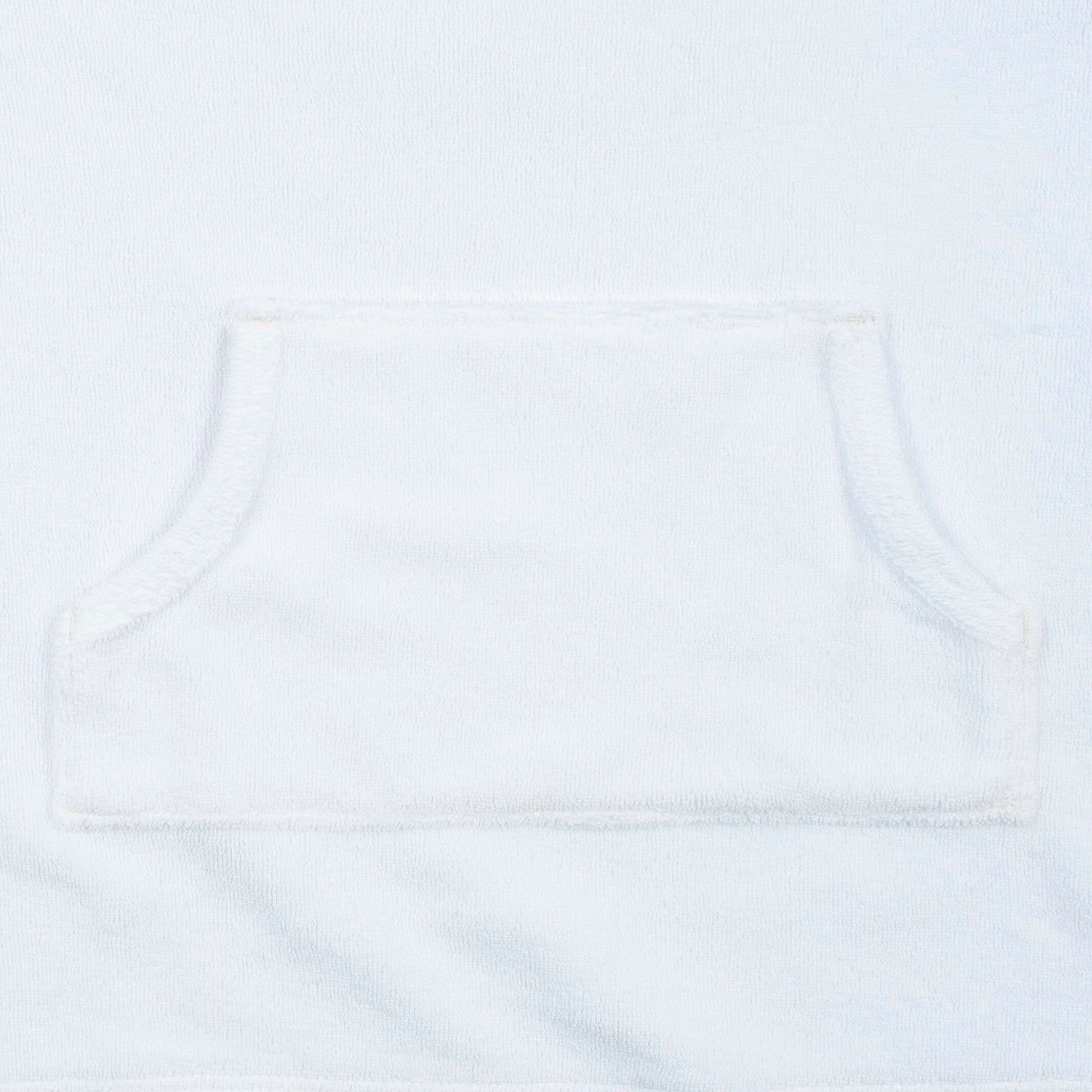 Baby & Toddler Girls White Hooded Kangaroo Pocket Terry Coverup