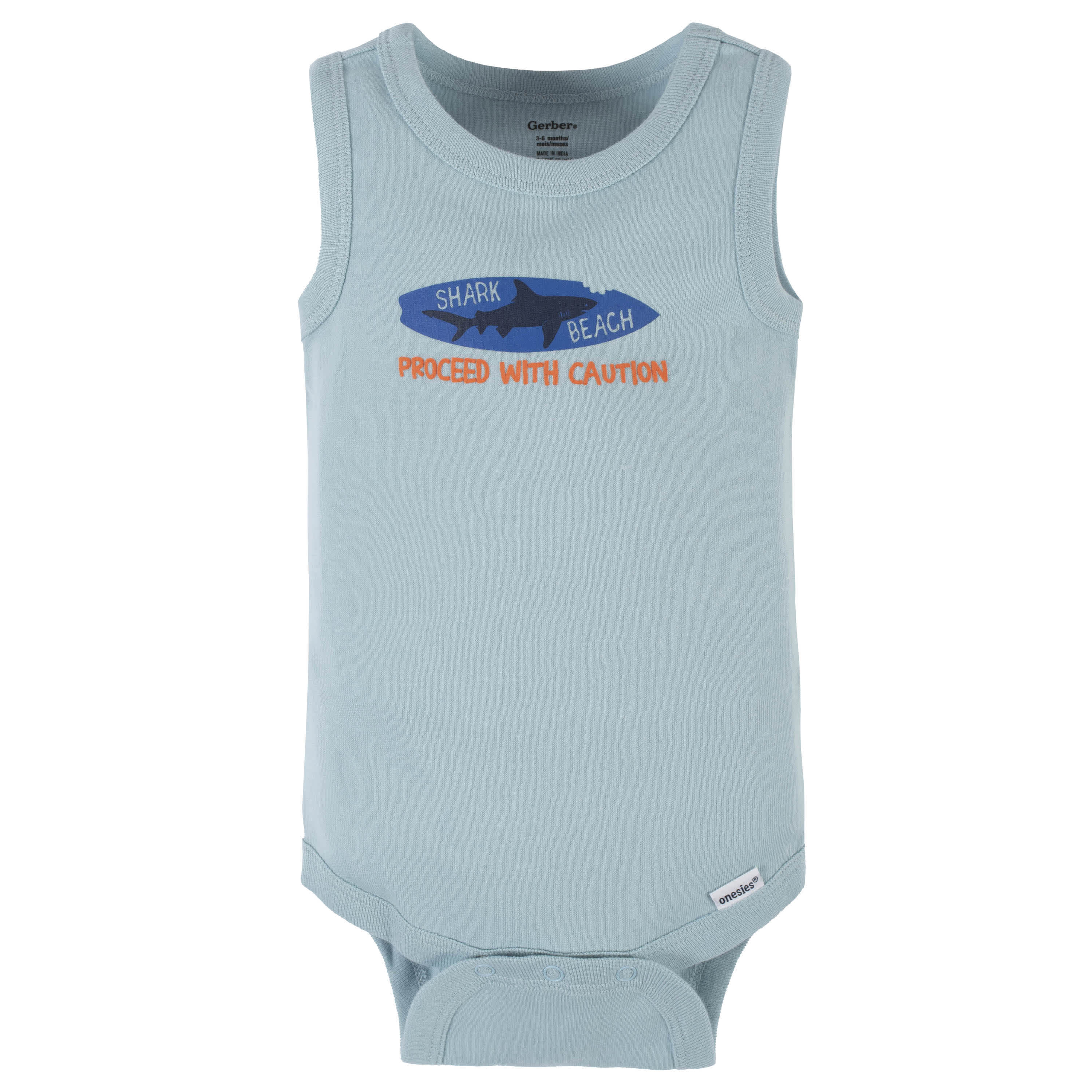 4-Pack Baby Boys Shark Zone Tank Onesies® Bodysuits