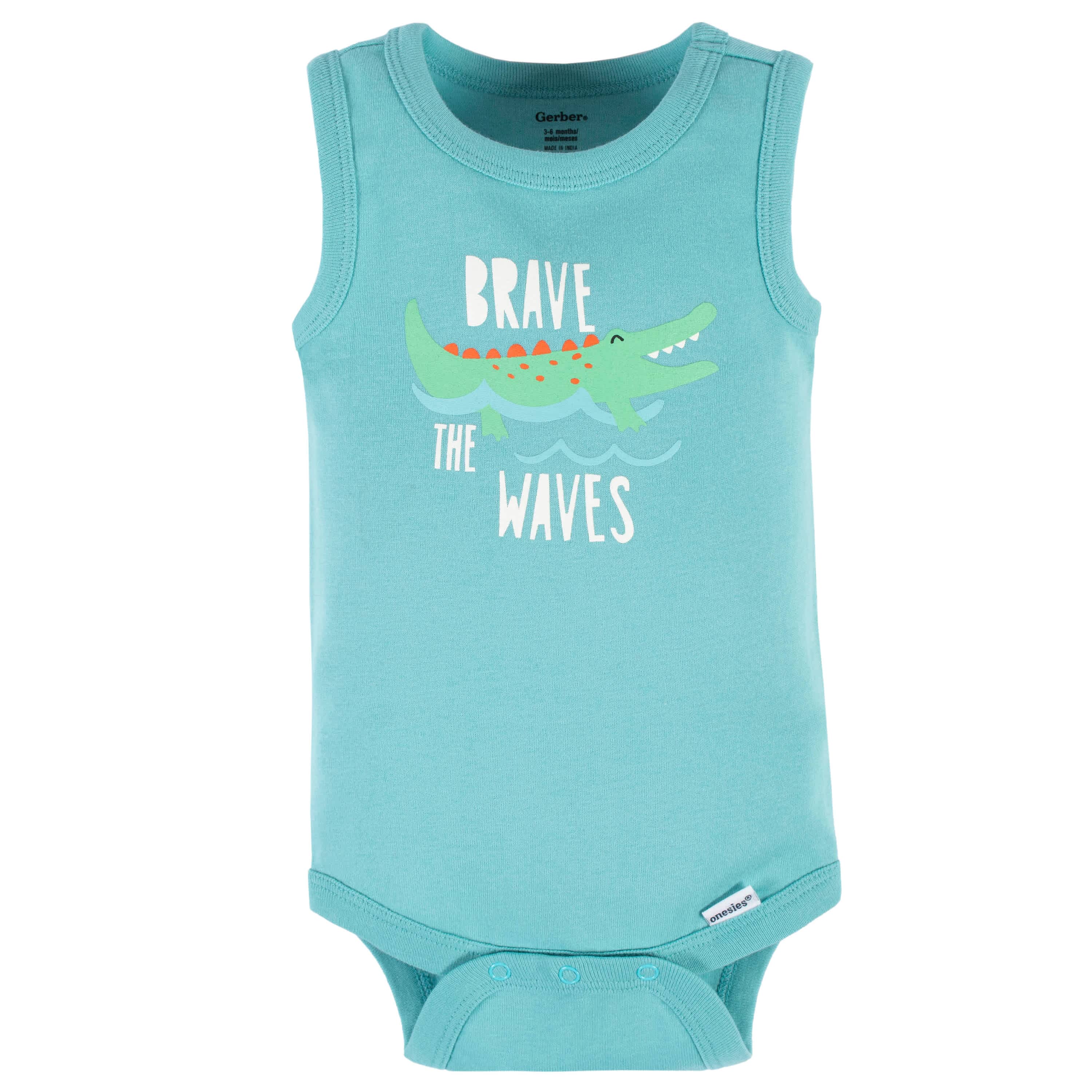 4-Pack Baby Boys Later Gator Tank Onesies® Bodysuits