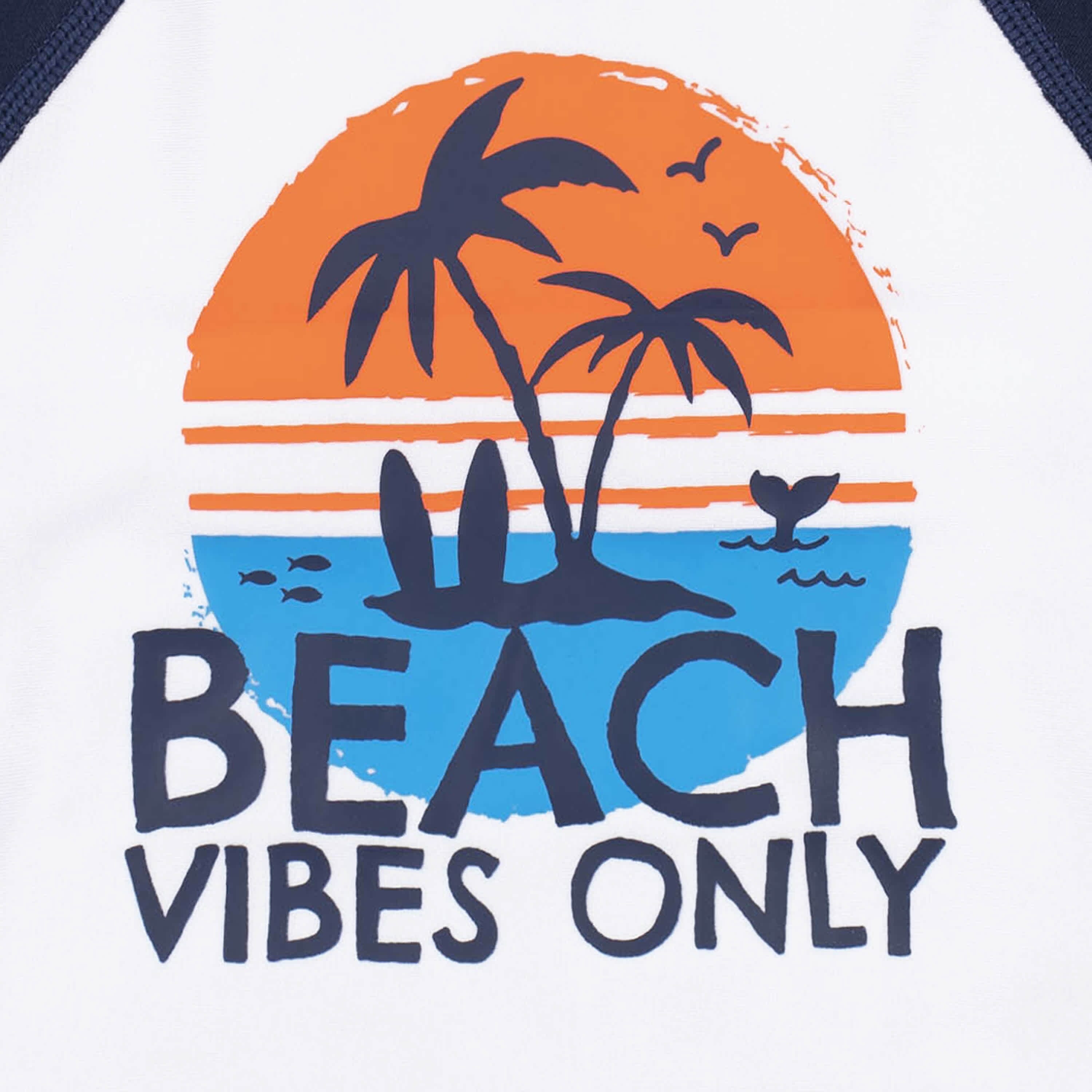 2-Piece Baby & Toddler Boys Vacation Vibes Rash Guard & Swim Trunks Set