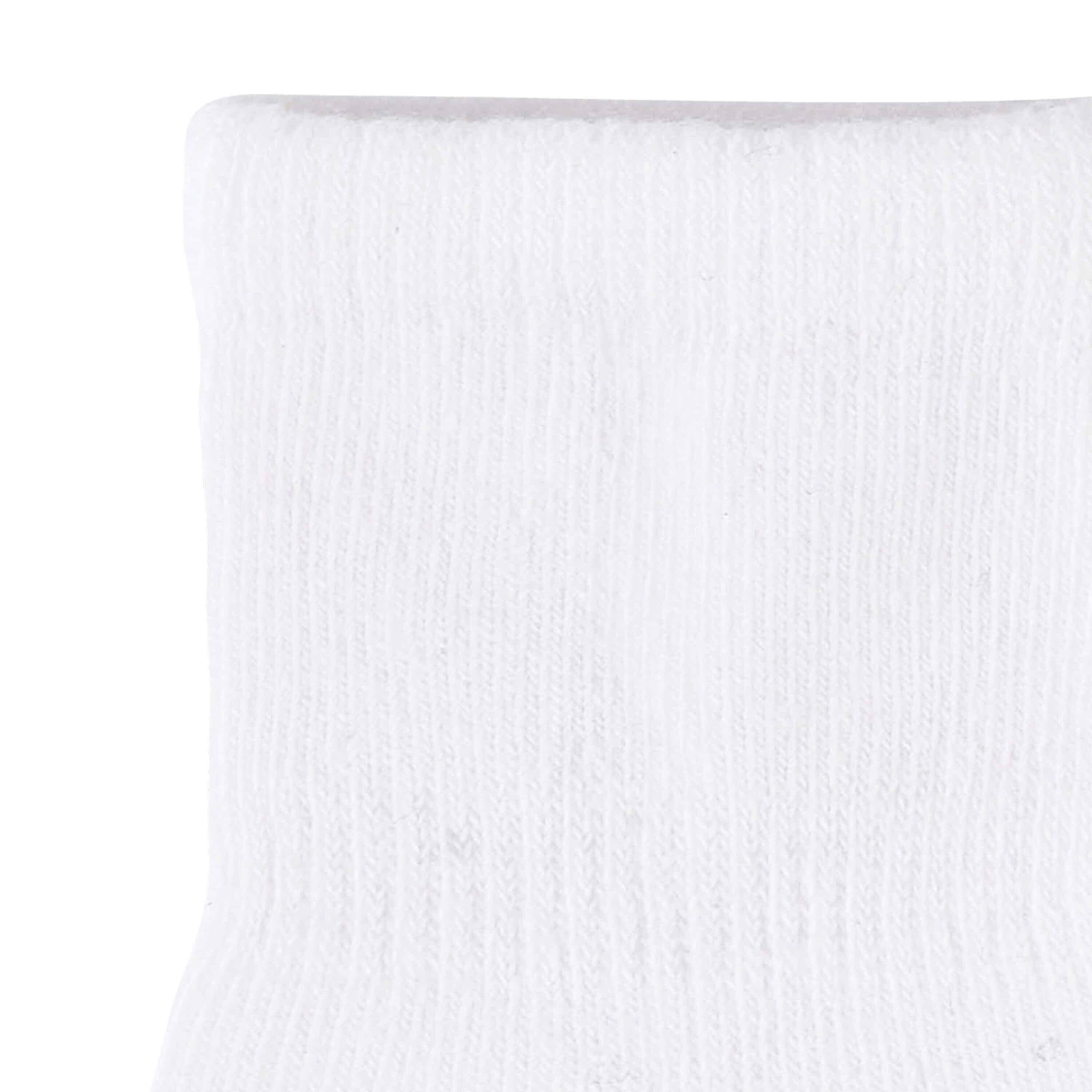 8-Pack Baby & Toddler White Wiggle Proof® Jersey Crew Socks