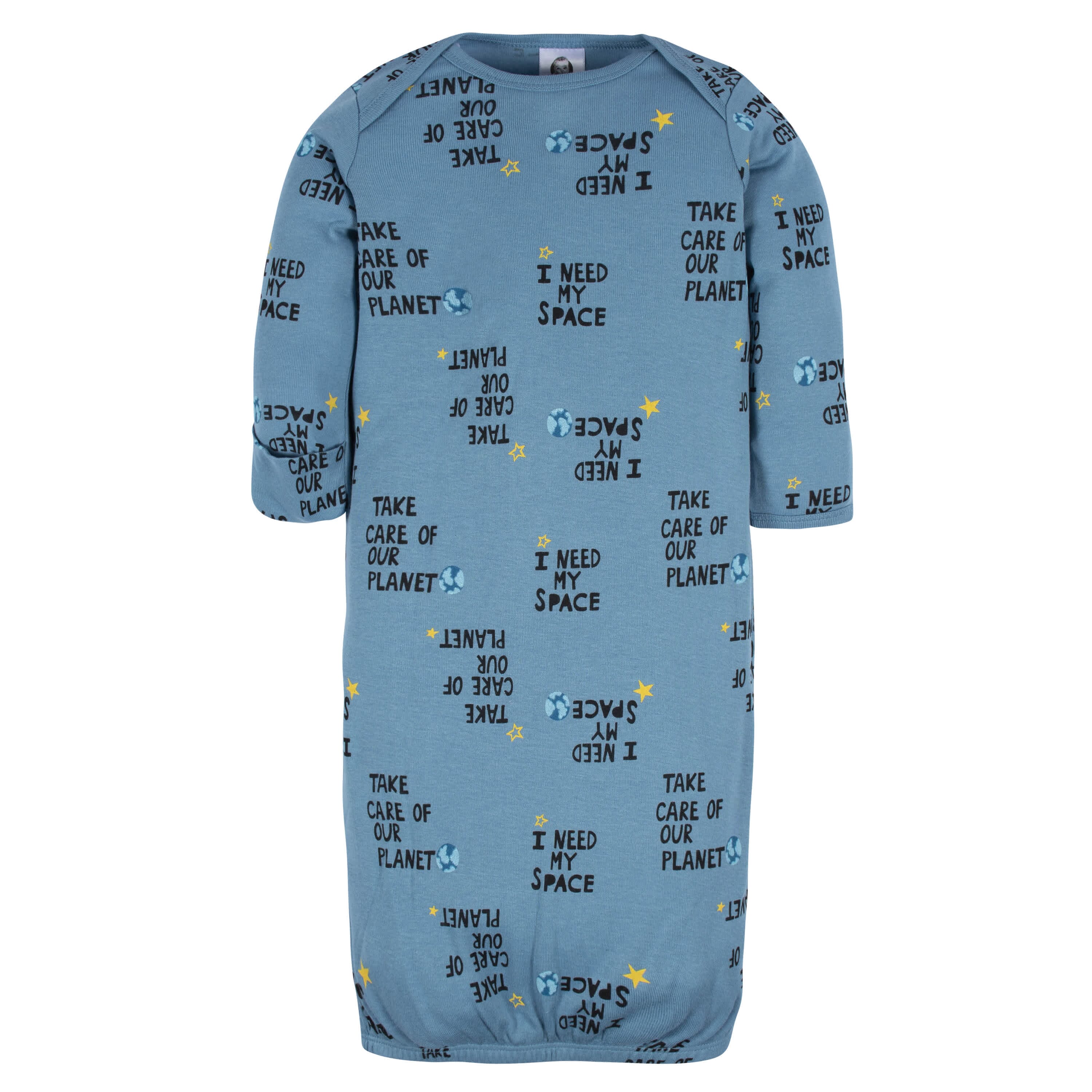 4-Pack Baby Boys Space Explorer Gowns