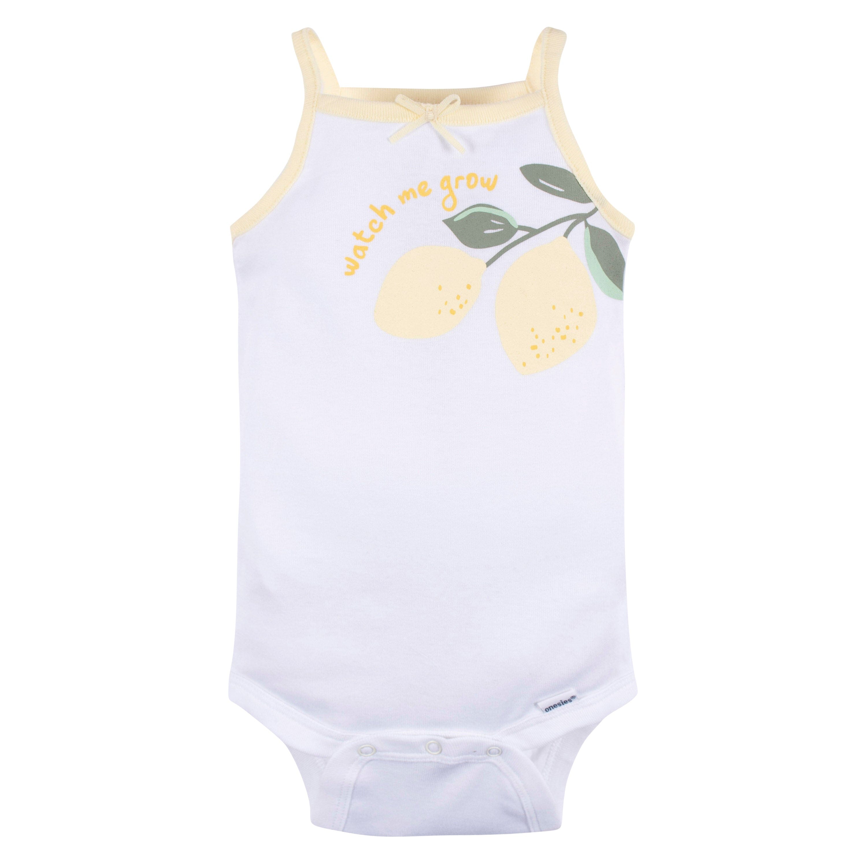 4-Pack Baby Girls Little Lemon Sleeveless Onesies® Bodysuits