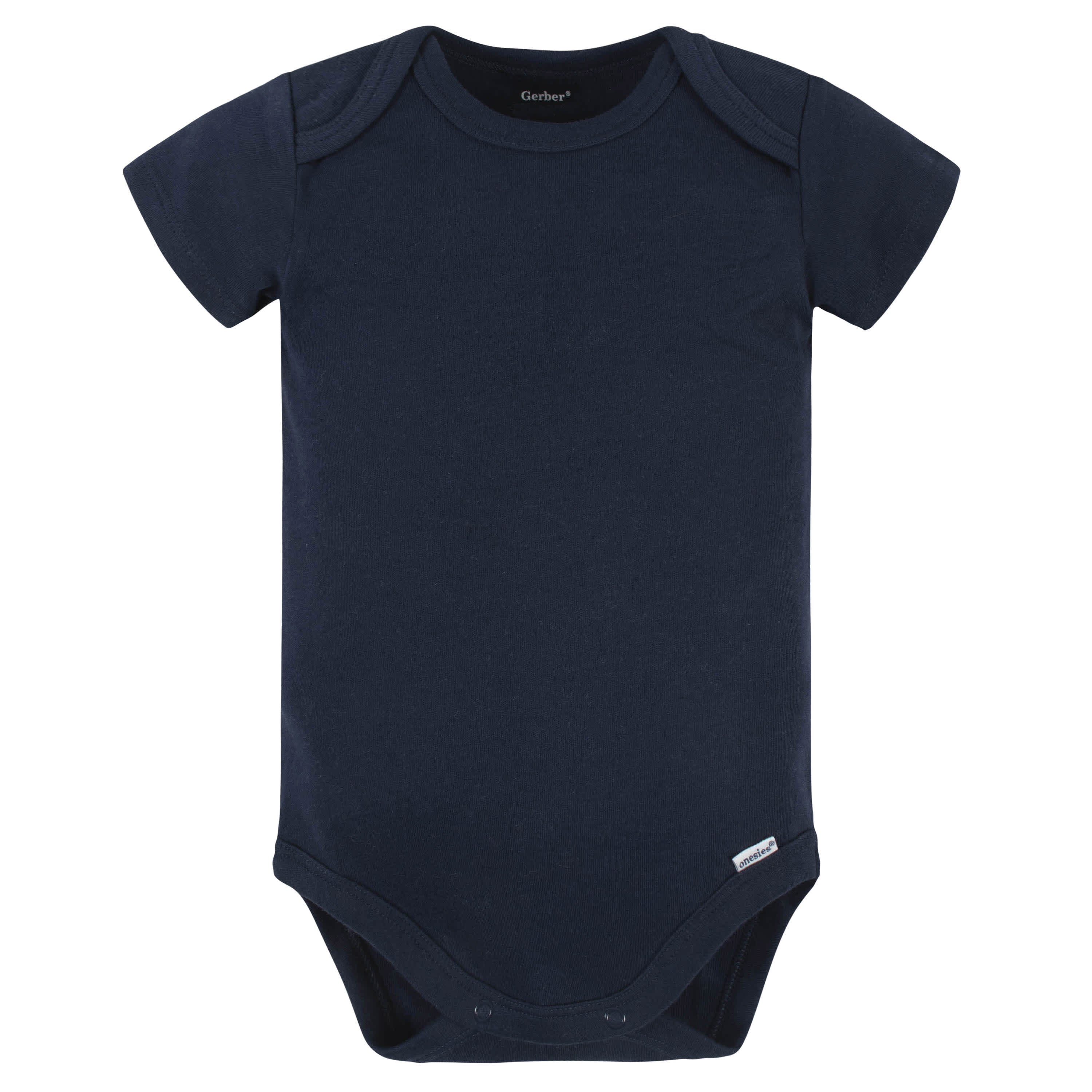5-Pack Baby Navy Premium Short Sleeve Onesies® Bodysuits