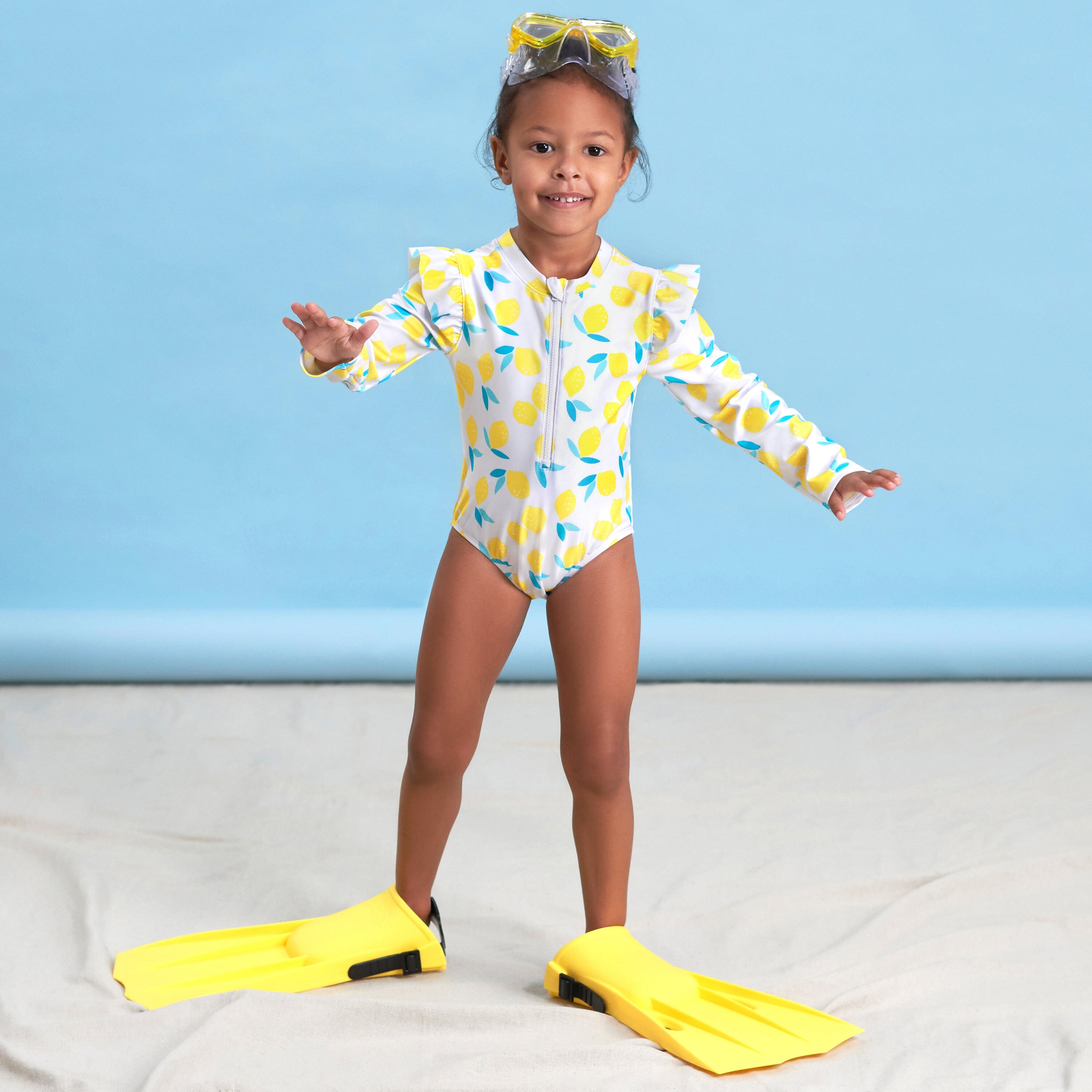 Baby & Toddler Girls Lemon Squeeze Rash Guard
