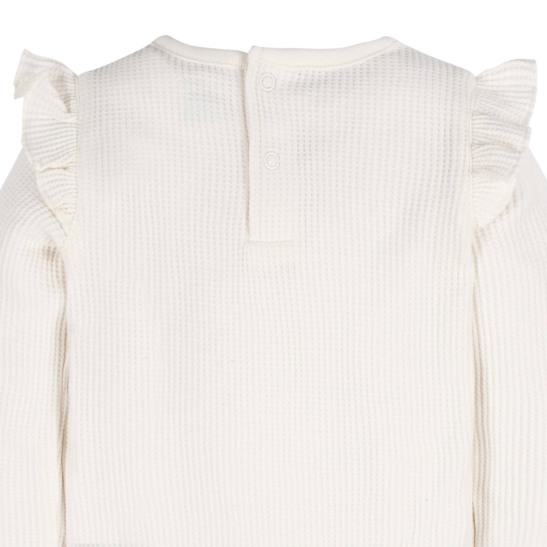 2-Pack Baby Girls Flower Toss Long Sleeve Onesies® Bodysuits