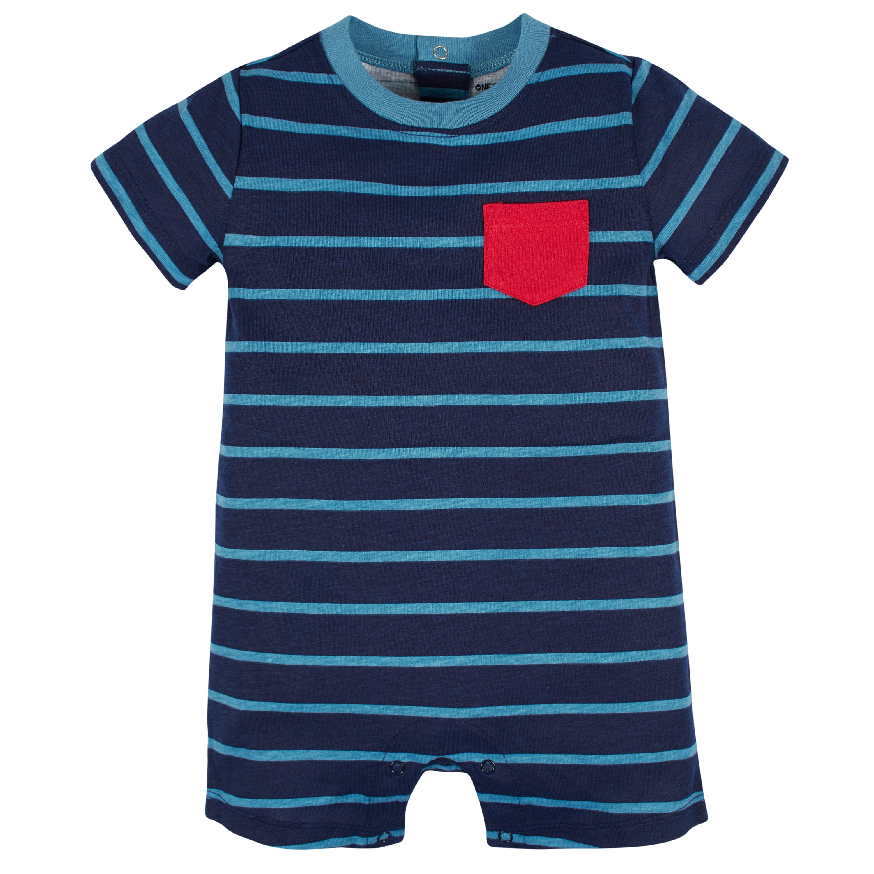 3-Pack Baby Boys Construction Zone Rompers