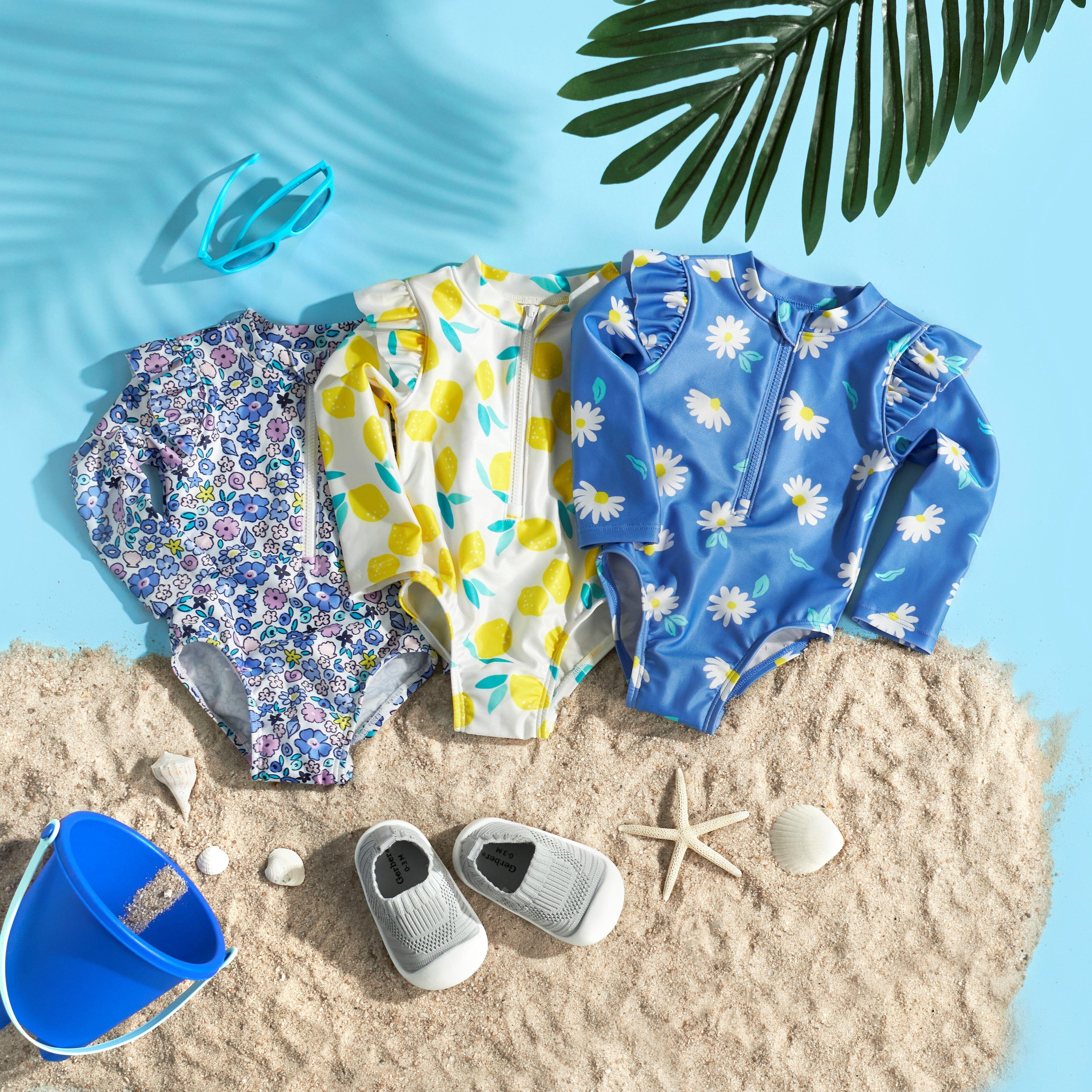 Baby & Toddler Girls Lemon Squeeze Rash Guard