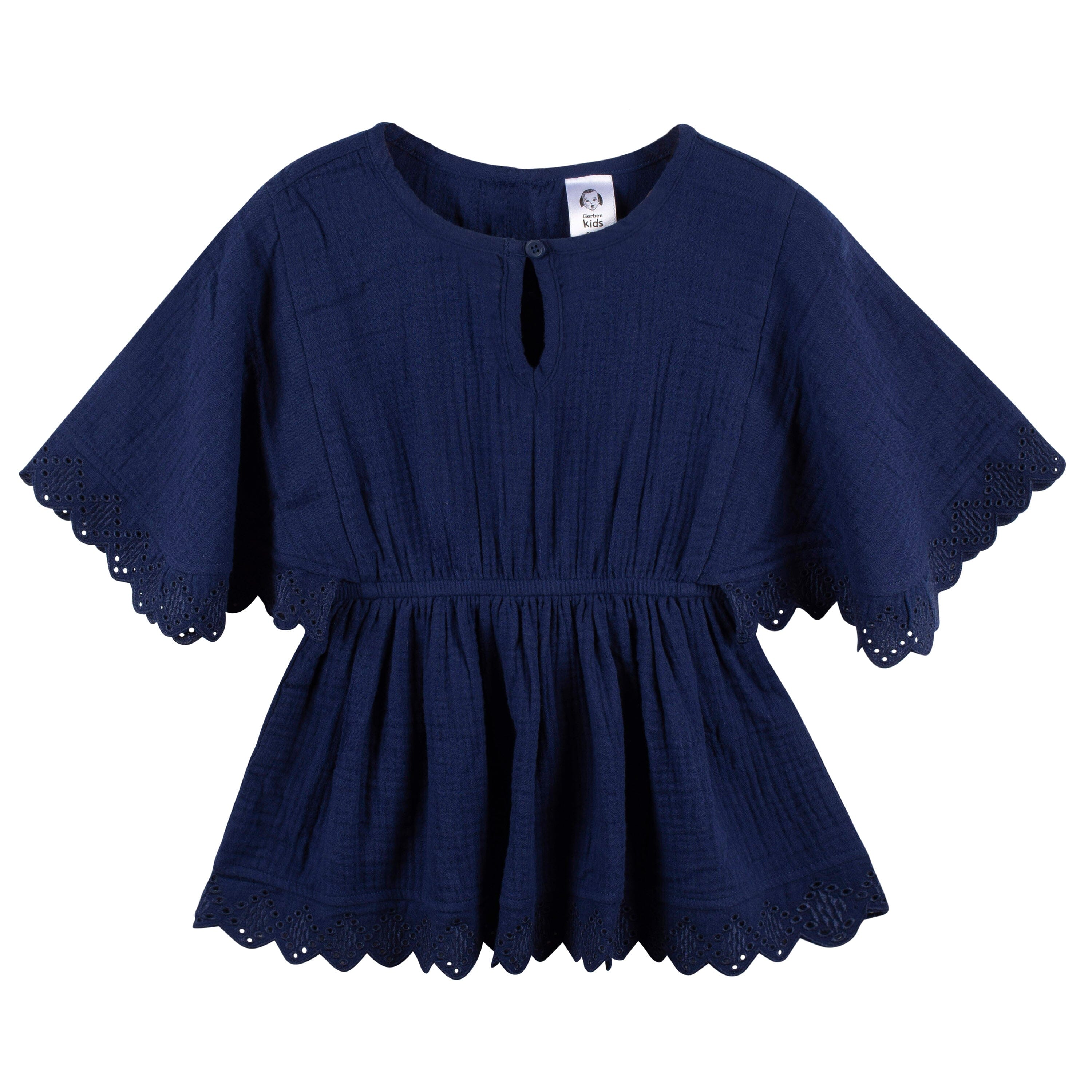 Baby & Toddler Girls Navy Woven Kaftan Coverup