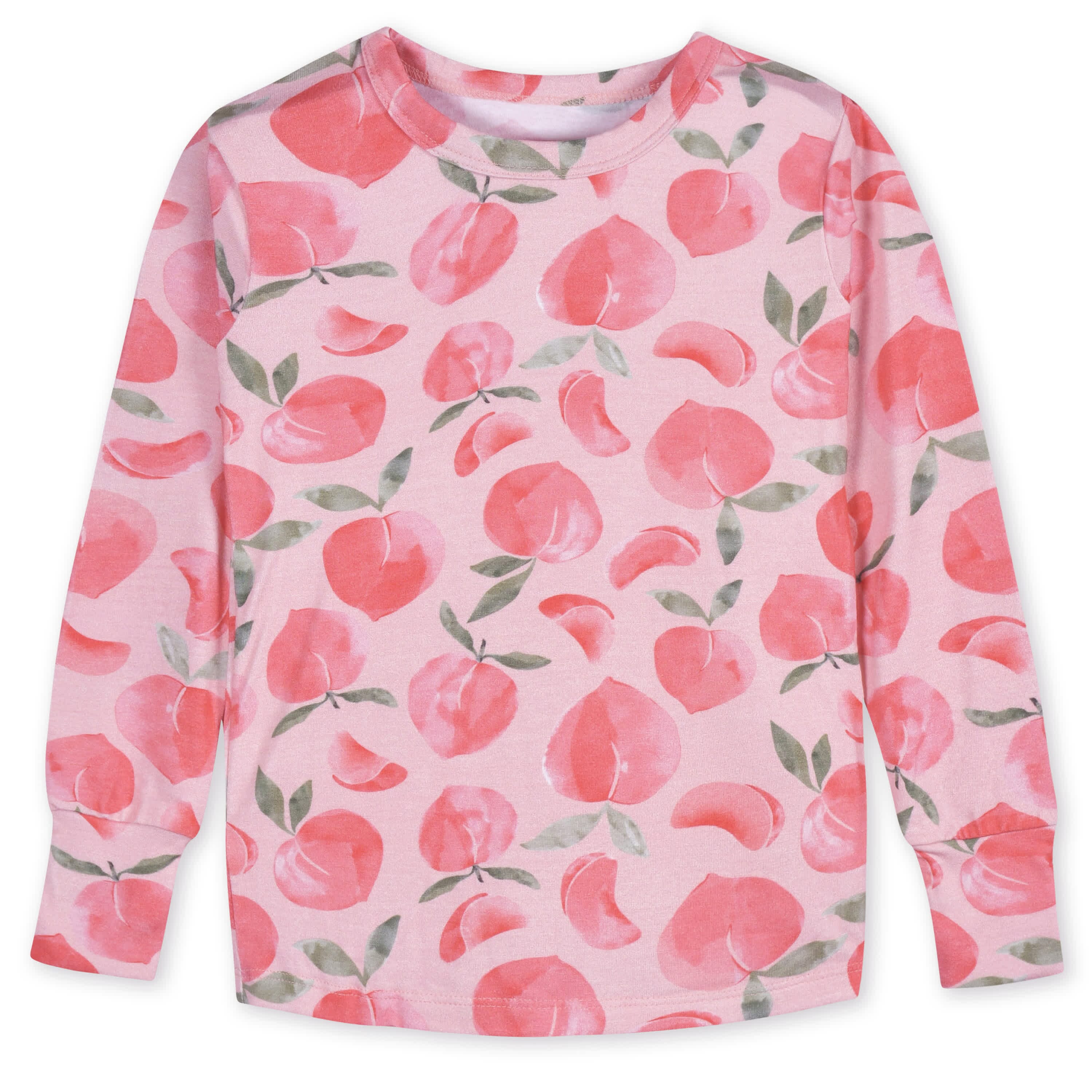 2-Piece Infant & Toddler Girls Just Peachy Buttery Soft Viscose Made from Eucalyptus Snug Fit Pajamas