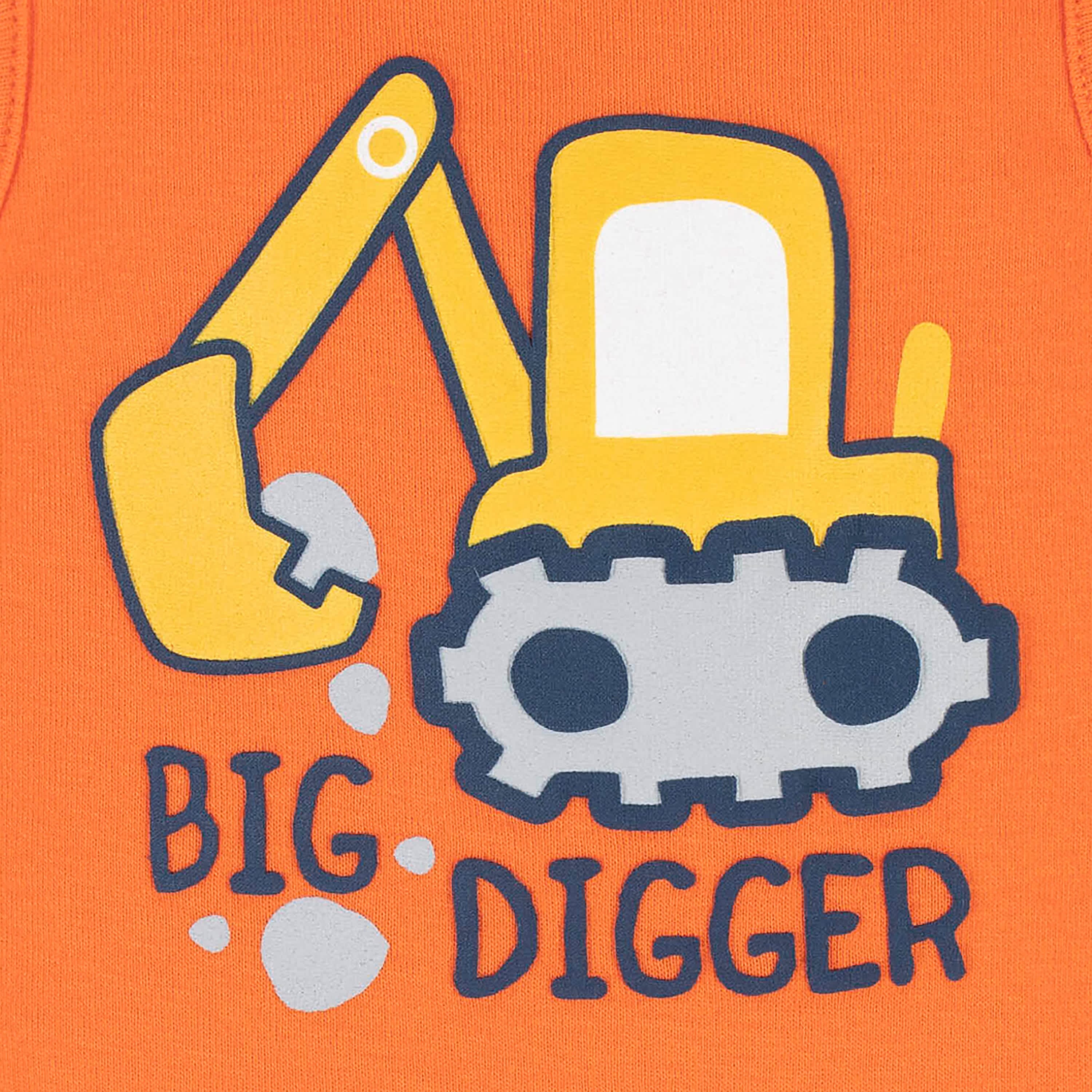 4-Pack Baby Boys Big Digger Tank Onesies® Bodysuits