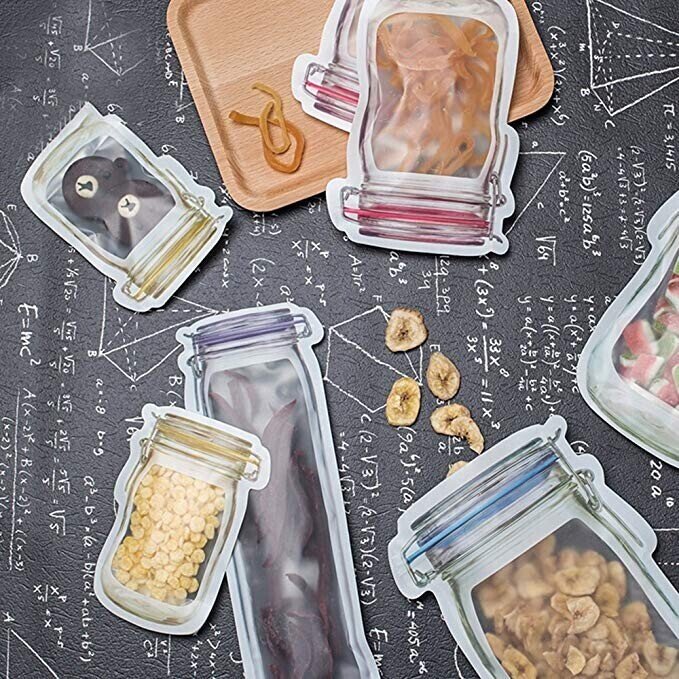 Reusable Mason Jar Ziplock Bags