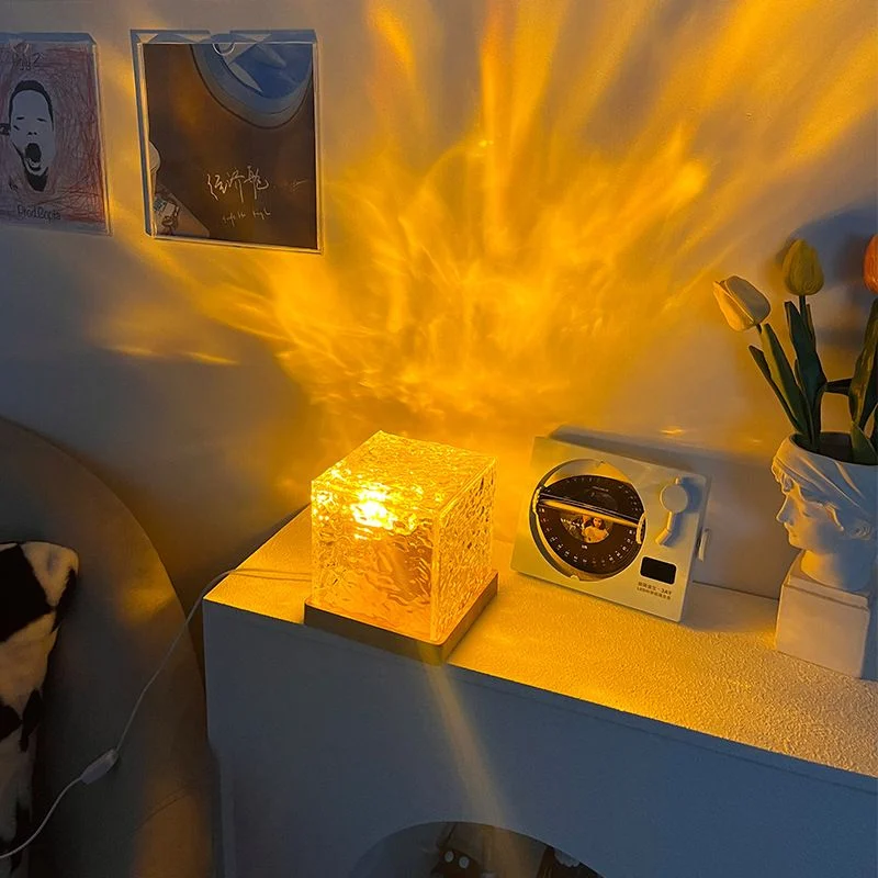 💖Mother's Day Promotion 49% 0ff:Square water ripple LED night light