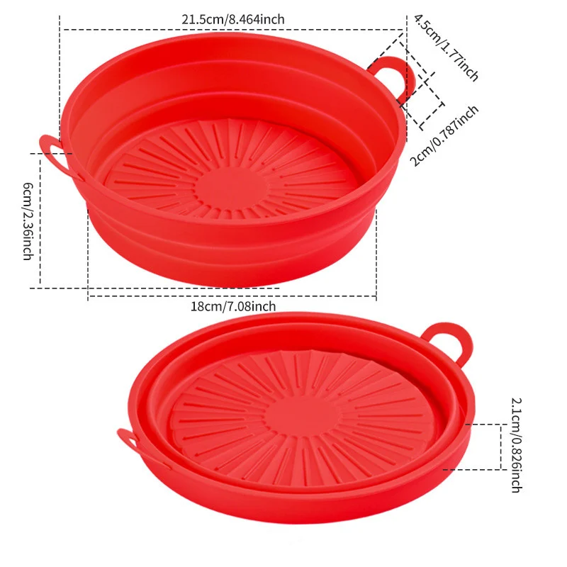 🔥Buy 2 get 1 Free🔥Foldable Air Fryer Silicone Baking Tray