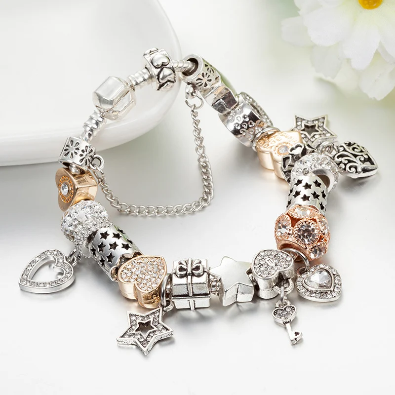 Love Series Multi-element Charm Bracelet