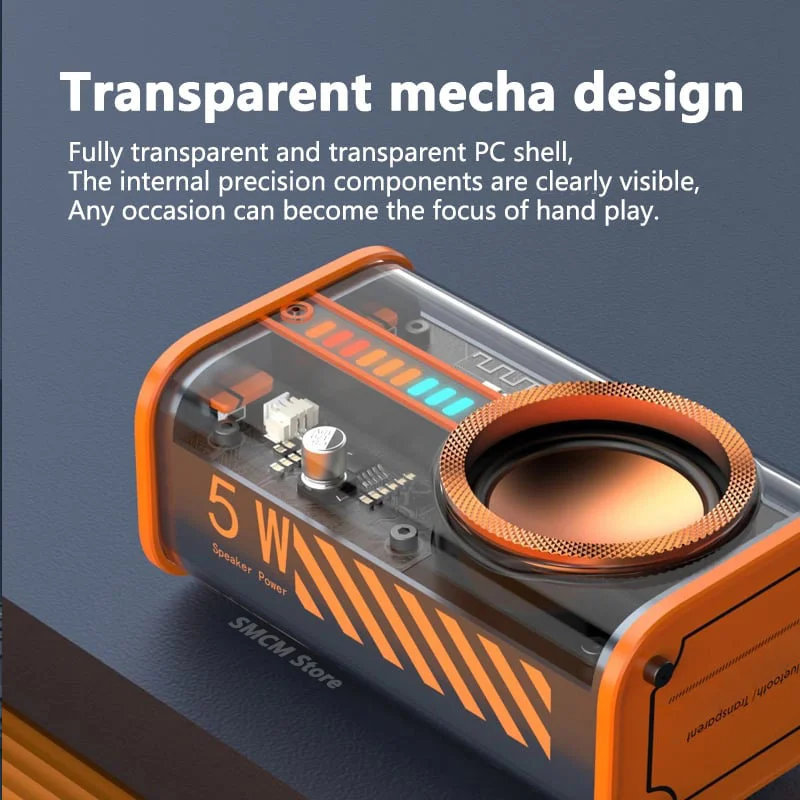 🔥Buy 2 Free Shipping🔥Tokyo Transparent mecha wireless bluetooth speaker