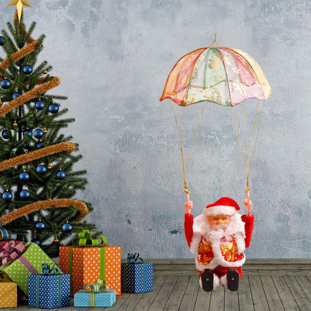 🎄Electric Santa Claus - spin on the parachute