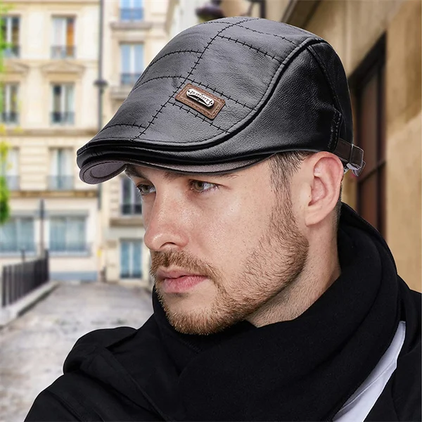 (🔥Hot Sale-70%OFF)- New Trendy Leather Beret