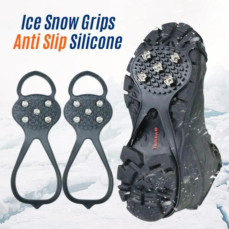 (🔥BUY 2 GET 1 FREE) Traction Cleats Ice Snow Grips Anti Slip Silicone