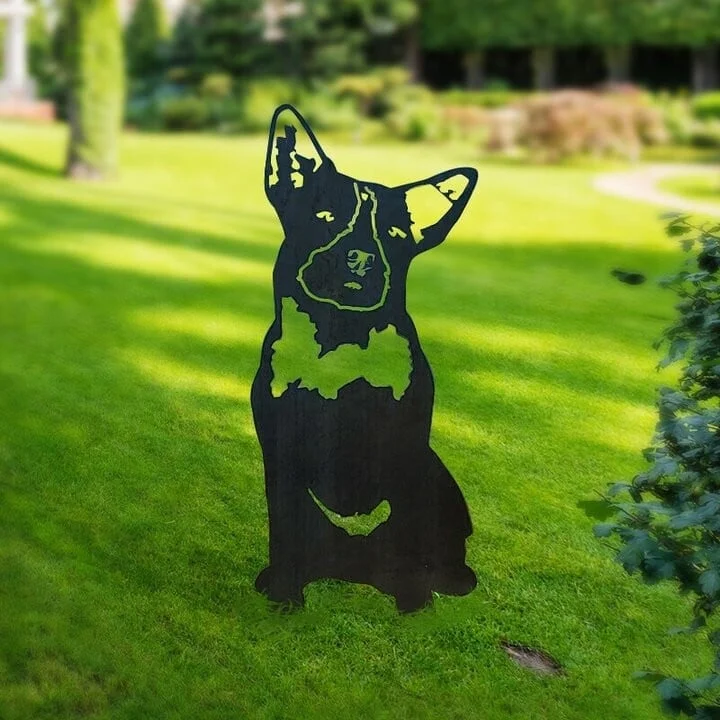Australian Cattle Dog Metal Silhouette