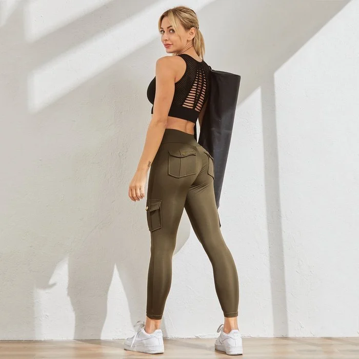 🔥Last Day 49% OFF🔥Women's Pocket Sexy Stretch Leggings Fitness Track Pants