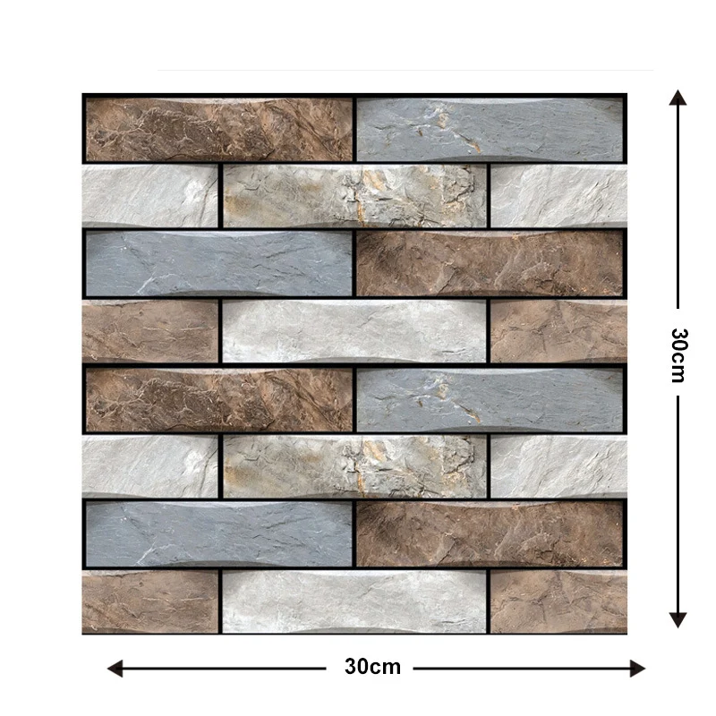 🎉Semi-Annual Sale - 50% Off - 10Pcs 3D Peel and Stick Wall Tiles(12x12 inches)