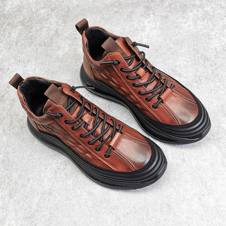 Men's Crocodile Print Height Lifting Non-Slip Casual Sneakers(Buy 2 Free Shipping)