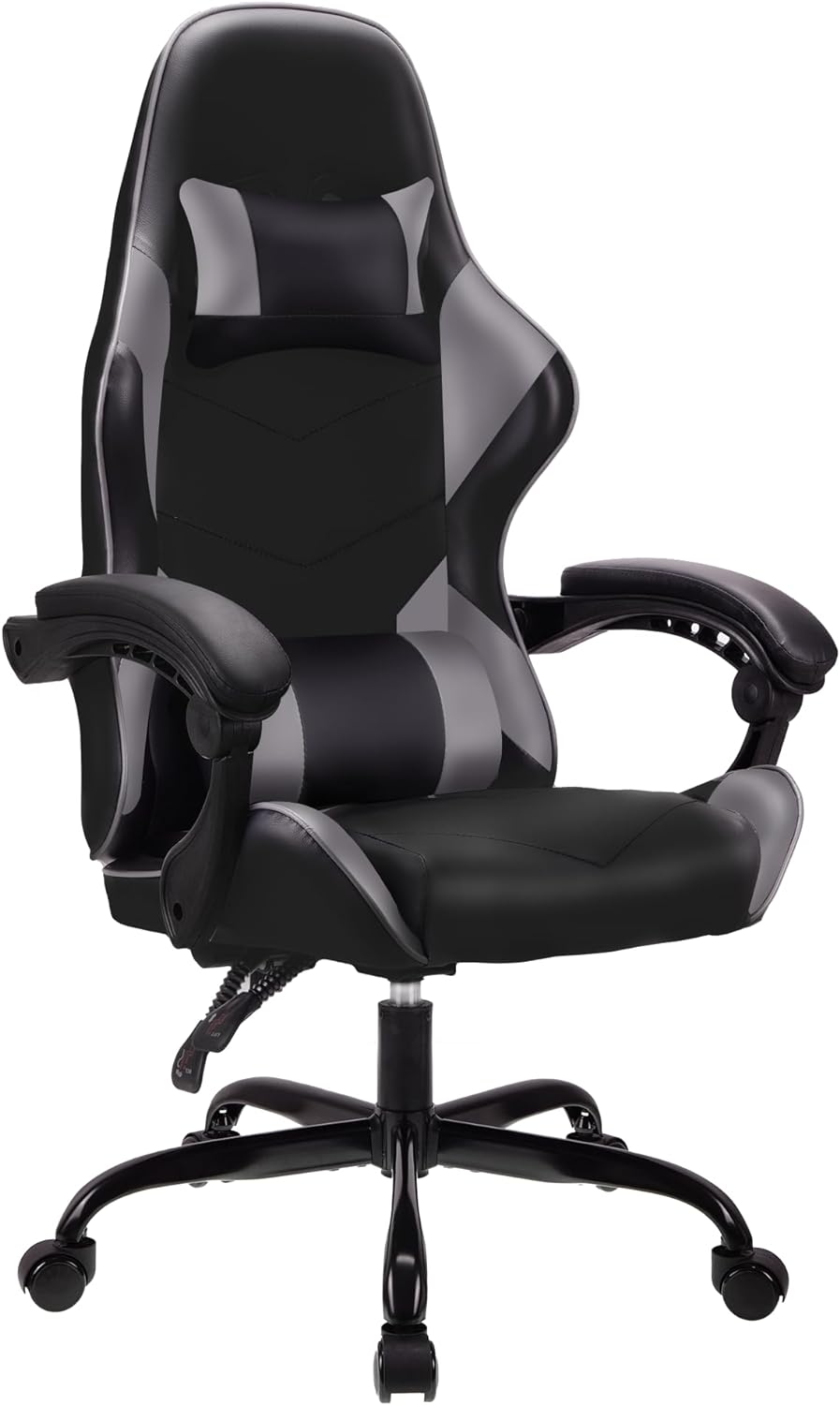 T-THREE.High back ergonomic computer chair,gaming chair,office chair,desk chair,swivel chair,racing chair,adjustable lumbar support and headrest,can bear 150kg weight(Red)