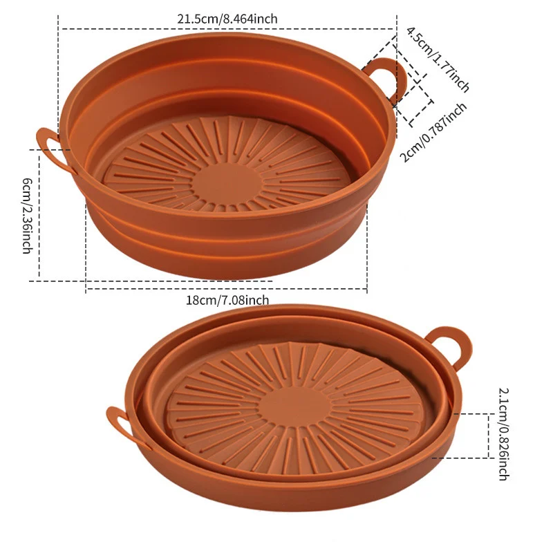 🔥Buy 2 get 1 Free🔥Foldable Air Fryer Silicone Baking Tray