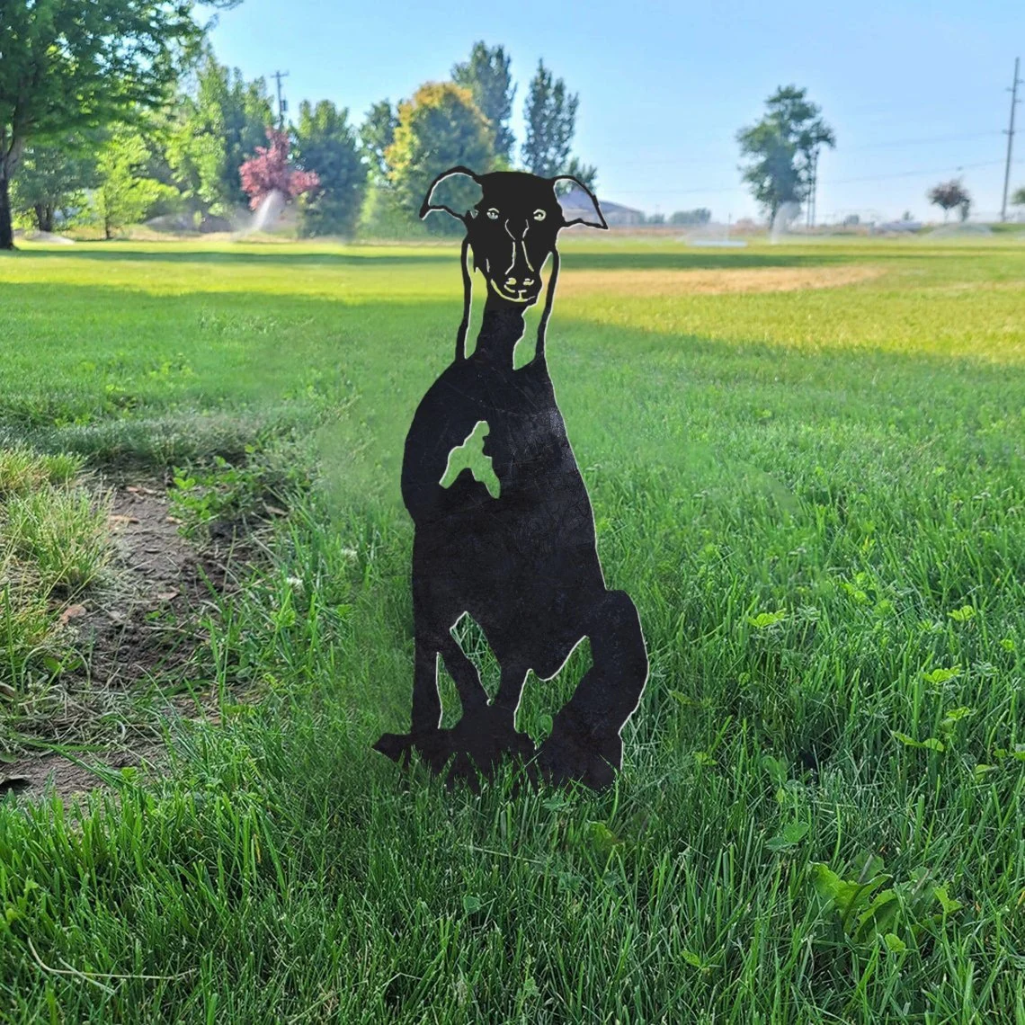 Greyhound Metal Silhouette