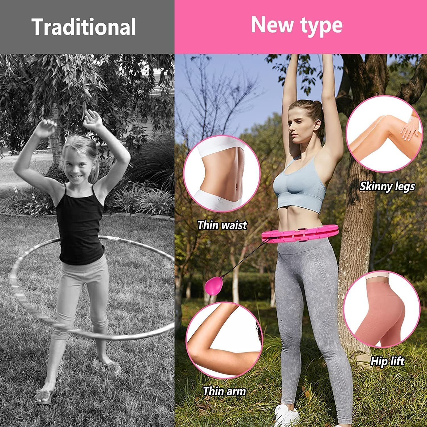 🔥BUY MORE SAVE MORE!🔥Detachable Smart Weighted Fit Hoop