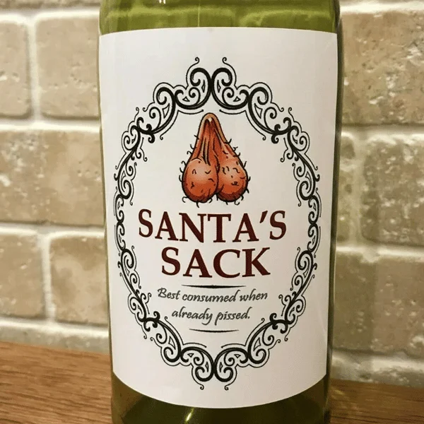 🎄Early Christmas Sale- 48% OFF🎄Christmas Funny Novelty Bottle Labels(5PCS)