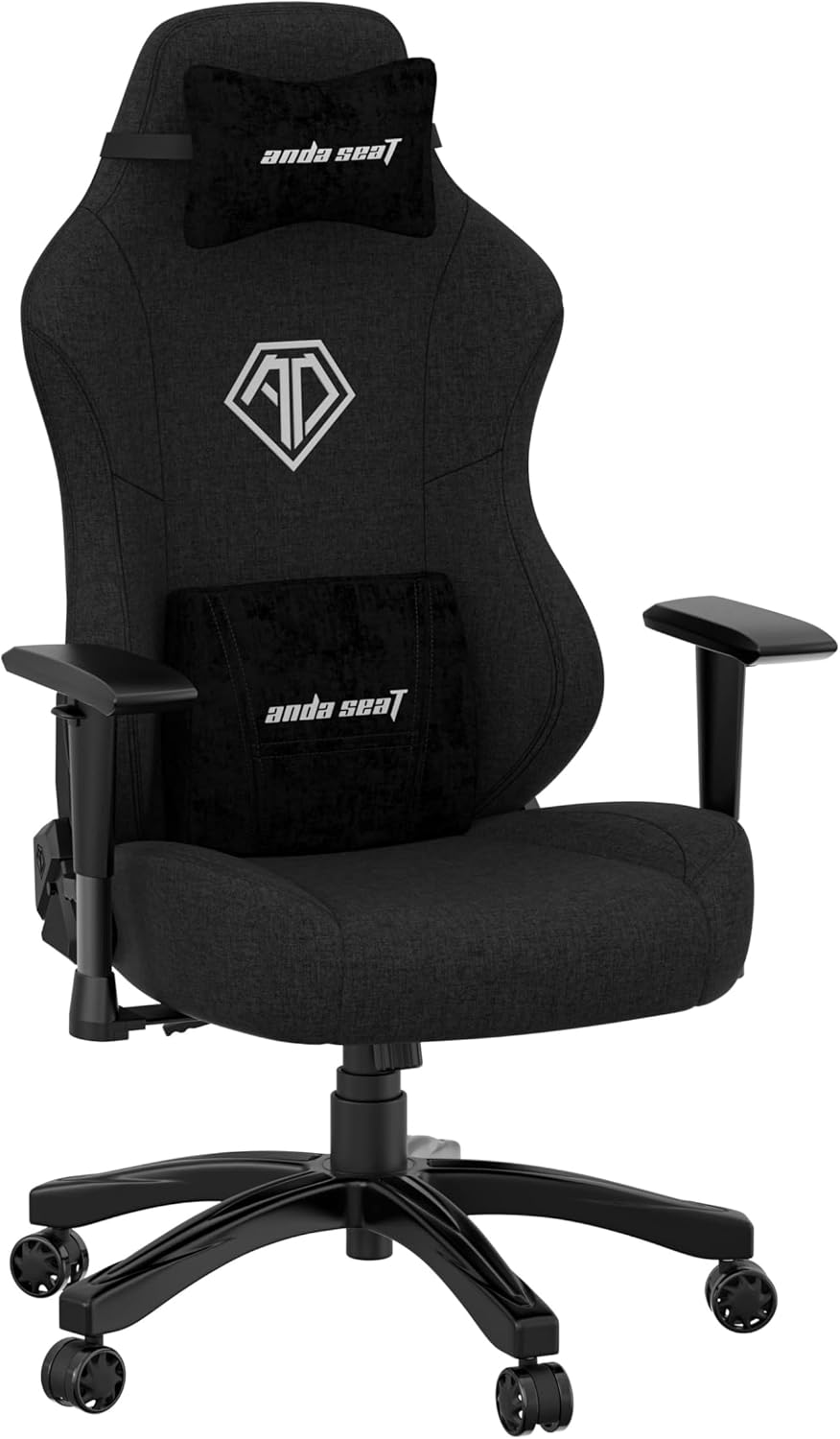 Anda Seat Phantom 3 Pro Gaming Chair - Ergonomic Office Desk Chairs, Reclining Video Game Gamer Chair, Neck & Lumbar Back Support - Large Black Premium PVC Leather Gaming Chair for Adults