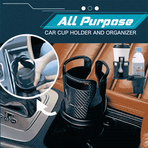 All Purpose Car Cup Holder And Organizer