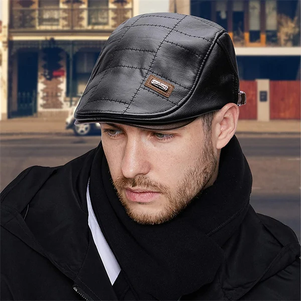 (🔥Hot Sale-70%OFF)- New Trendy Leather Beret