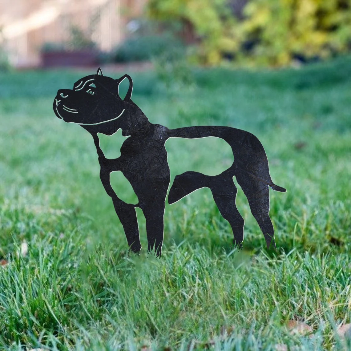 Pit Bull Metal Silhouette