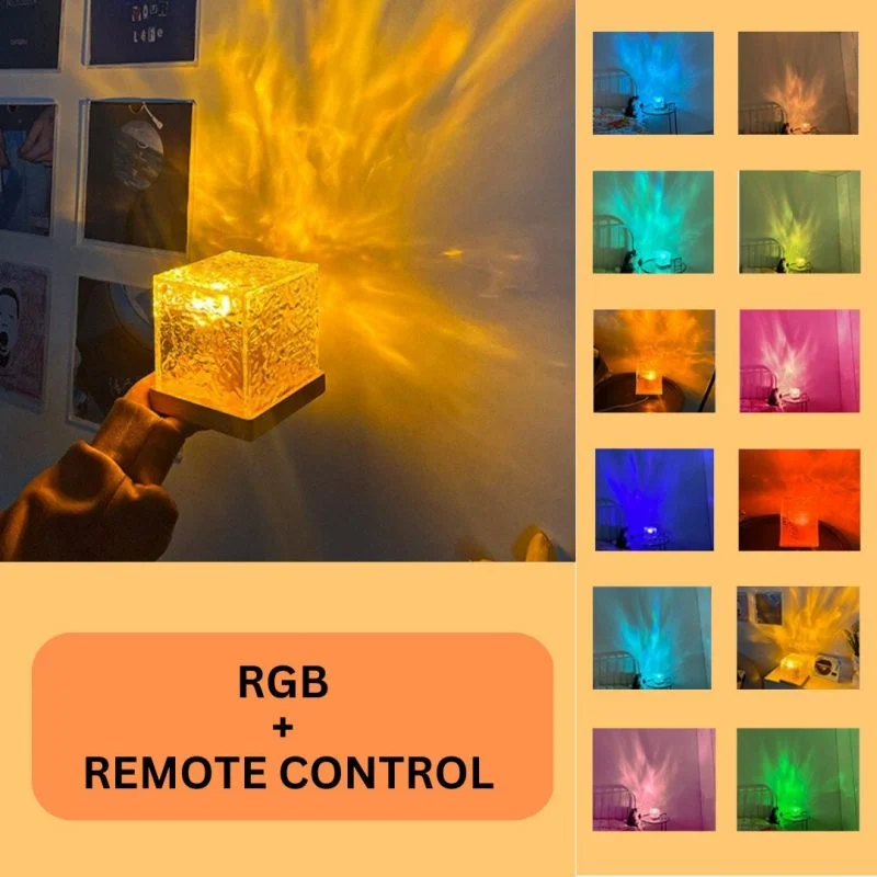 💖Mother's Day Promotion 49% 0ff:Square water ripple LED night light