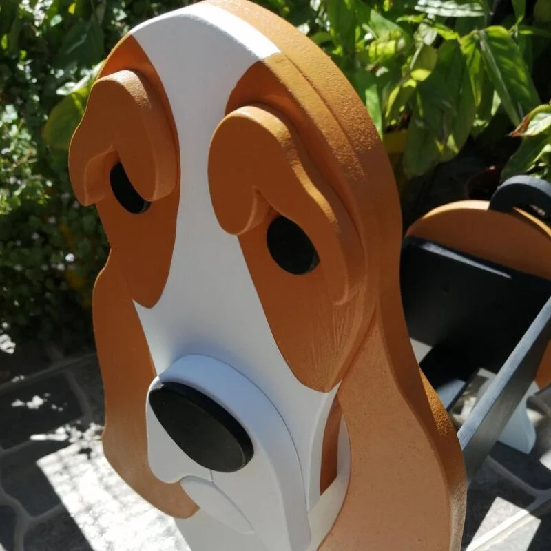 Basset Hound Pet Planter