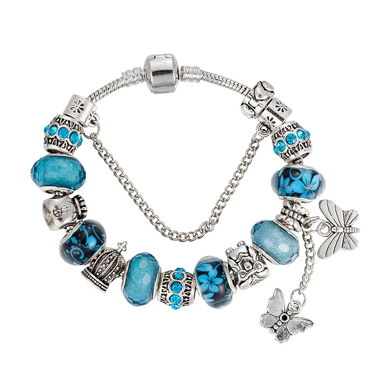 Butterfly Tassel Charm Bracelet
