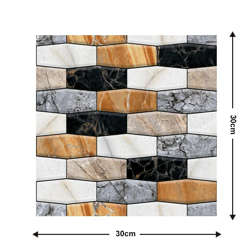 🎉Semi-Annual Sale - 50% Off - 10Pcs 3D Peel and Stick Wall Tiles(12x12 inches)