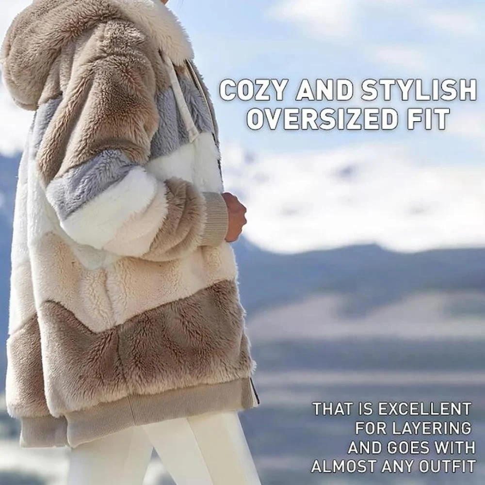 🔥 40% OFF-🐑 RCONTRASTING LAMB WOOL PADDED COAT 🎁 Semi-Annual Hot Sale