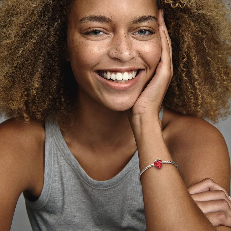 Seeded Strawberry Fruit Charm