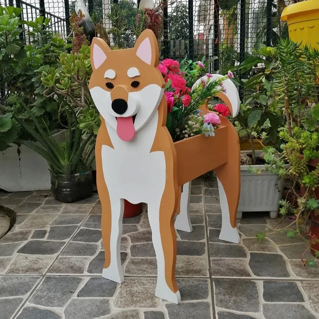 Shiba Inu Pet Planter